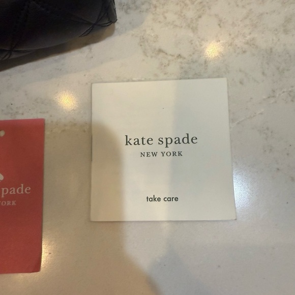 Kate Spade Natalia Md Bifold Black Quilted Leather Wallet - Picture 12 of 13